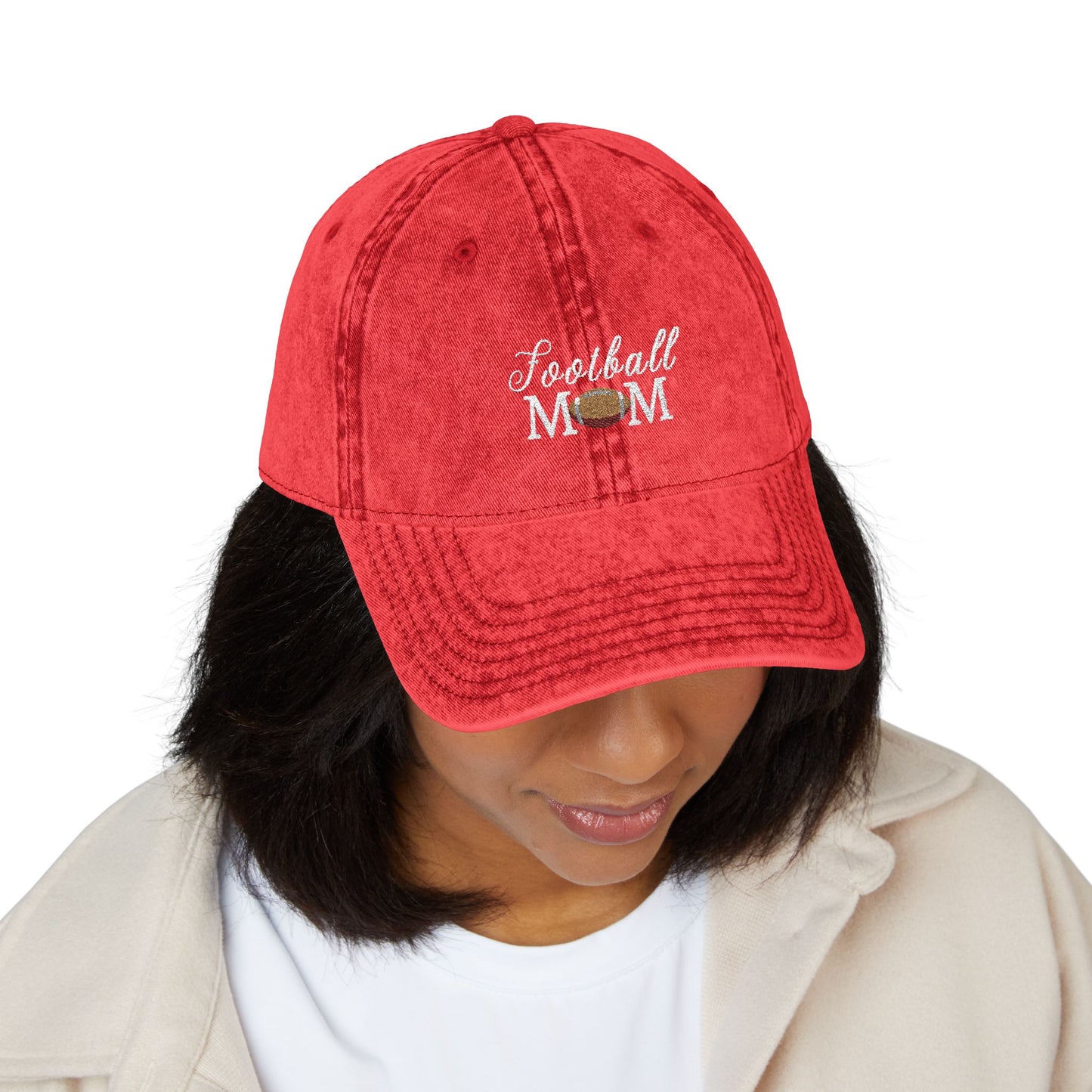 Football MOM (Embroidery) Cap