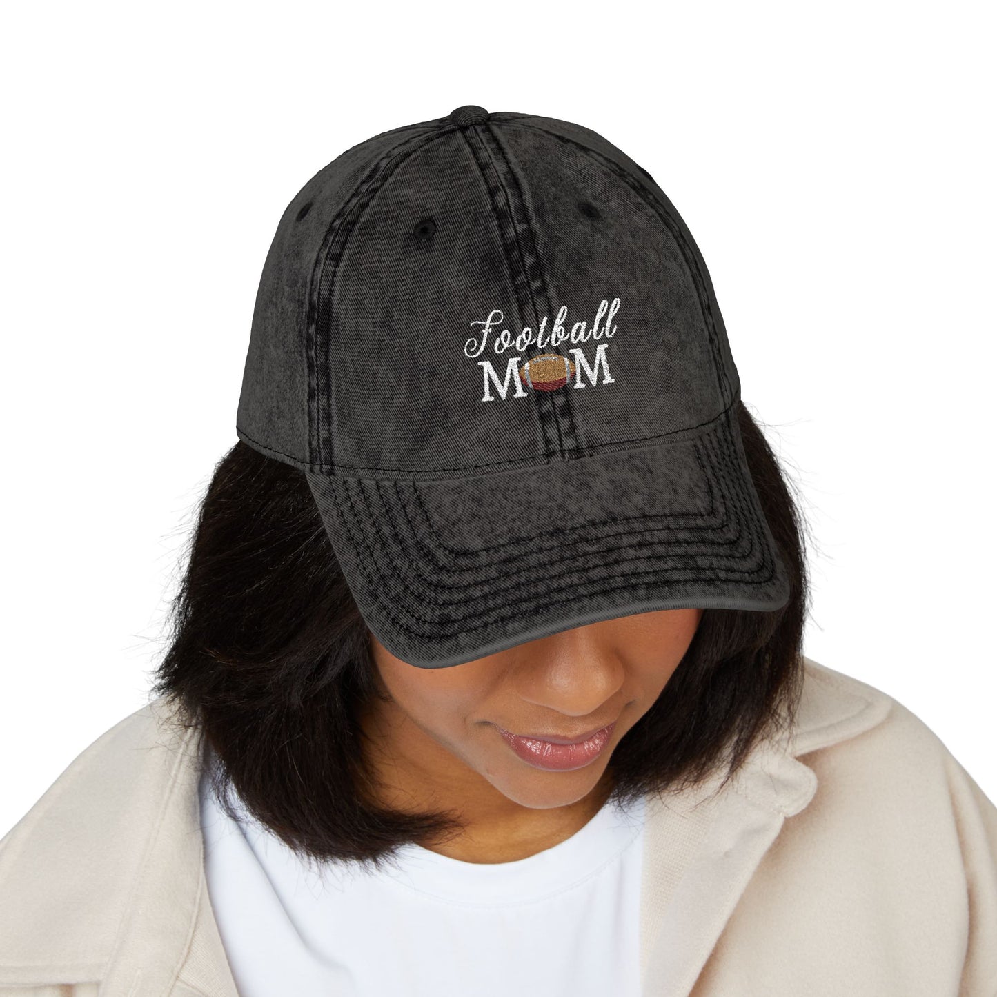 Football MOM (Embroidery) Cap