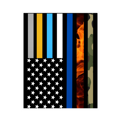 American Hero Flag Vinyl Decals
