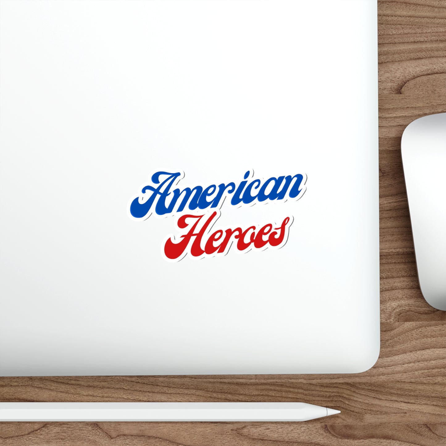 American Heroes Script Font Stickers