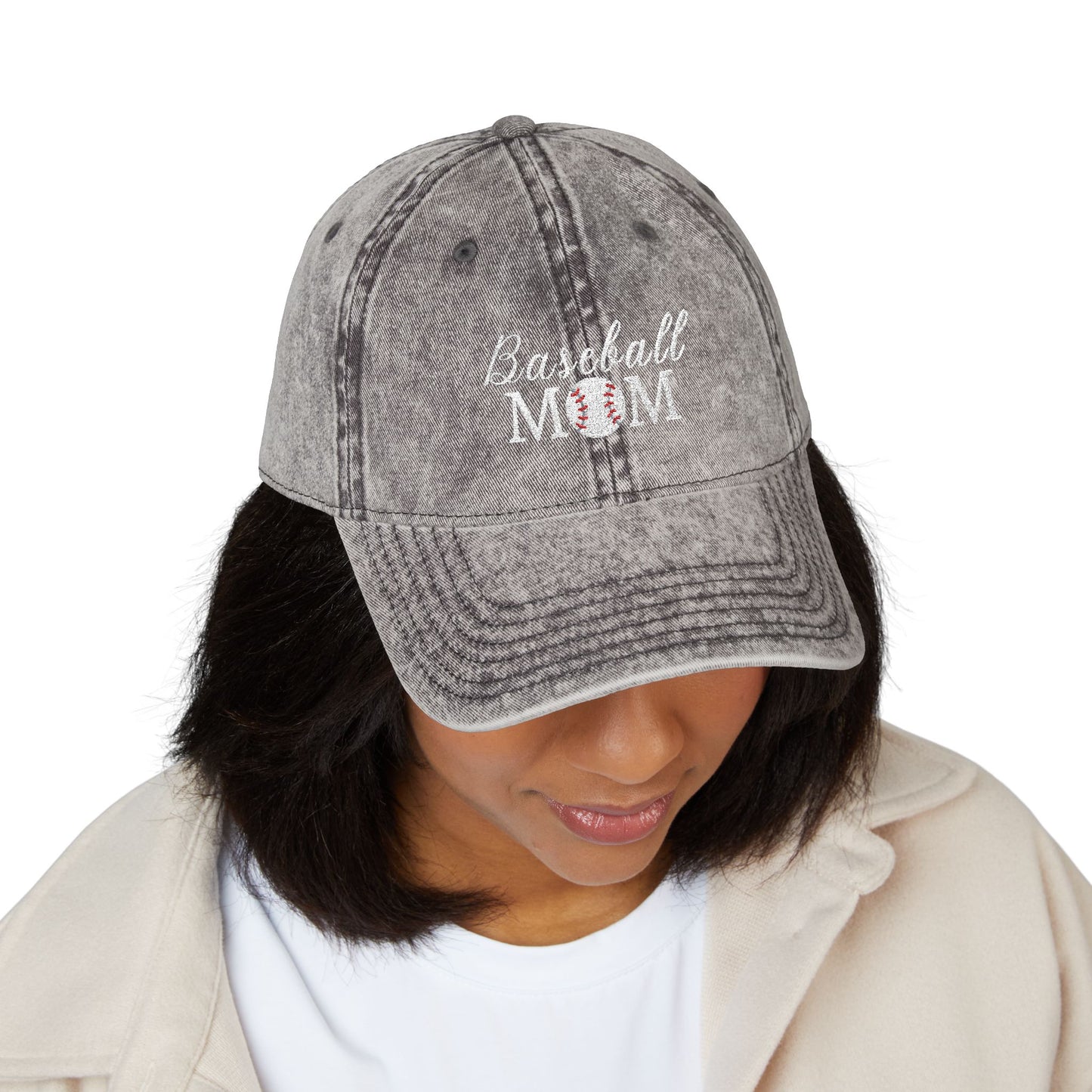 Baseball mom (Embroidery) Cap