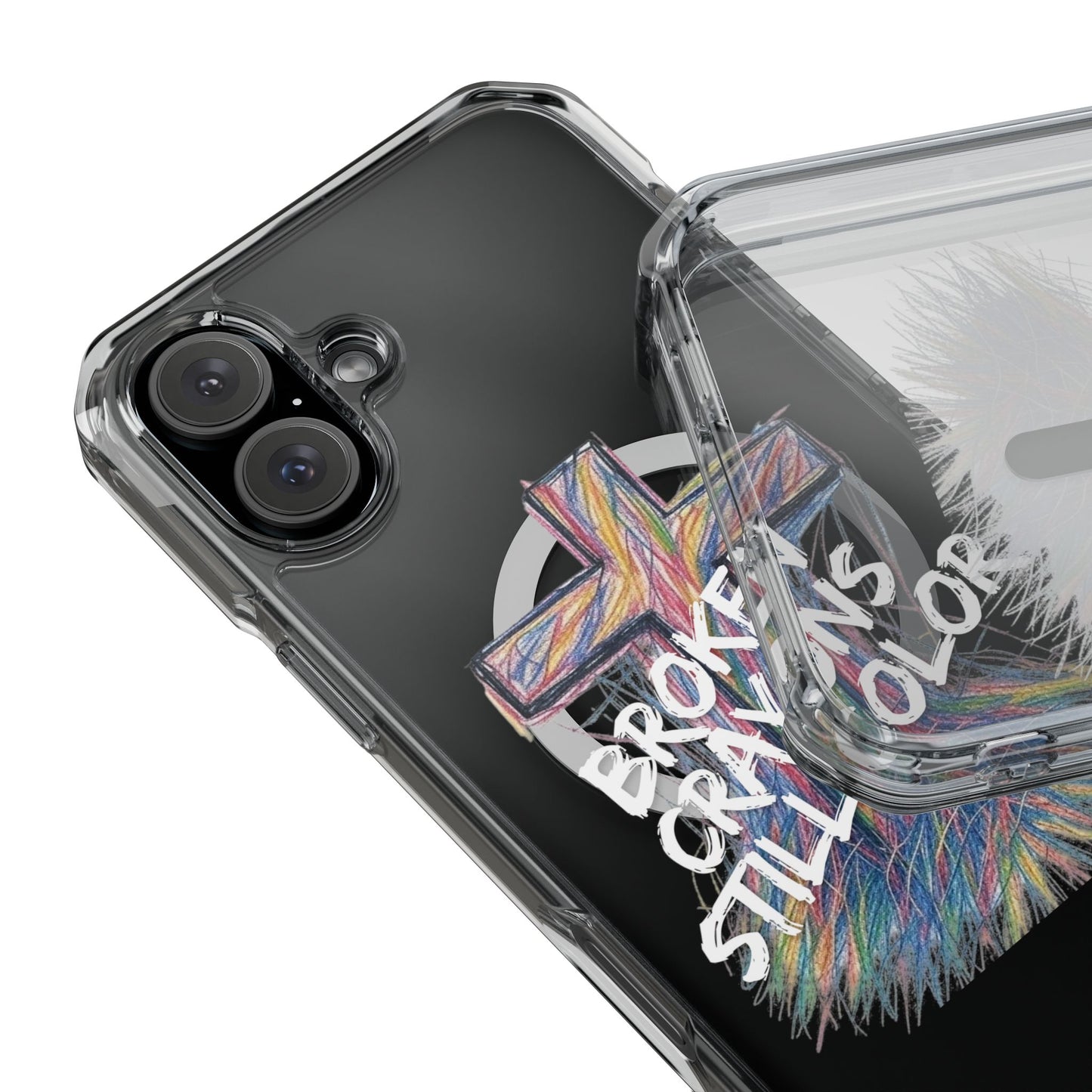 Broken Crayons Still Color Magnetic Clear Impact Cases