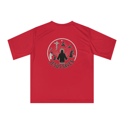 Jesus Saves Workout T-shirt