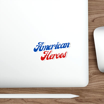 American Heroes Script Font Stickers