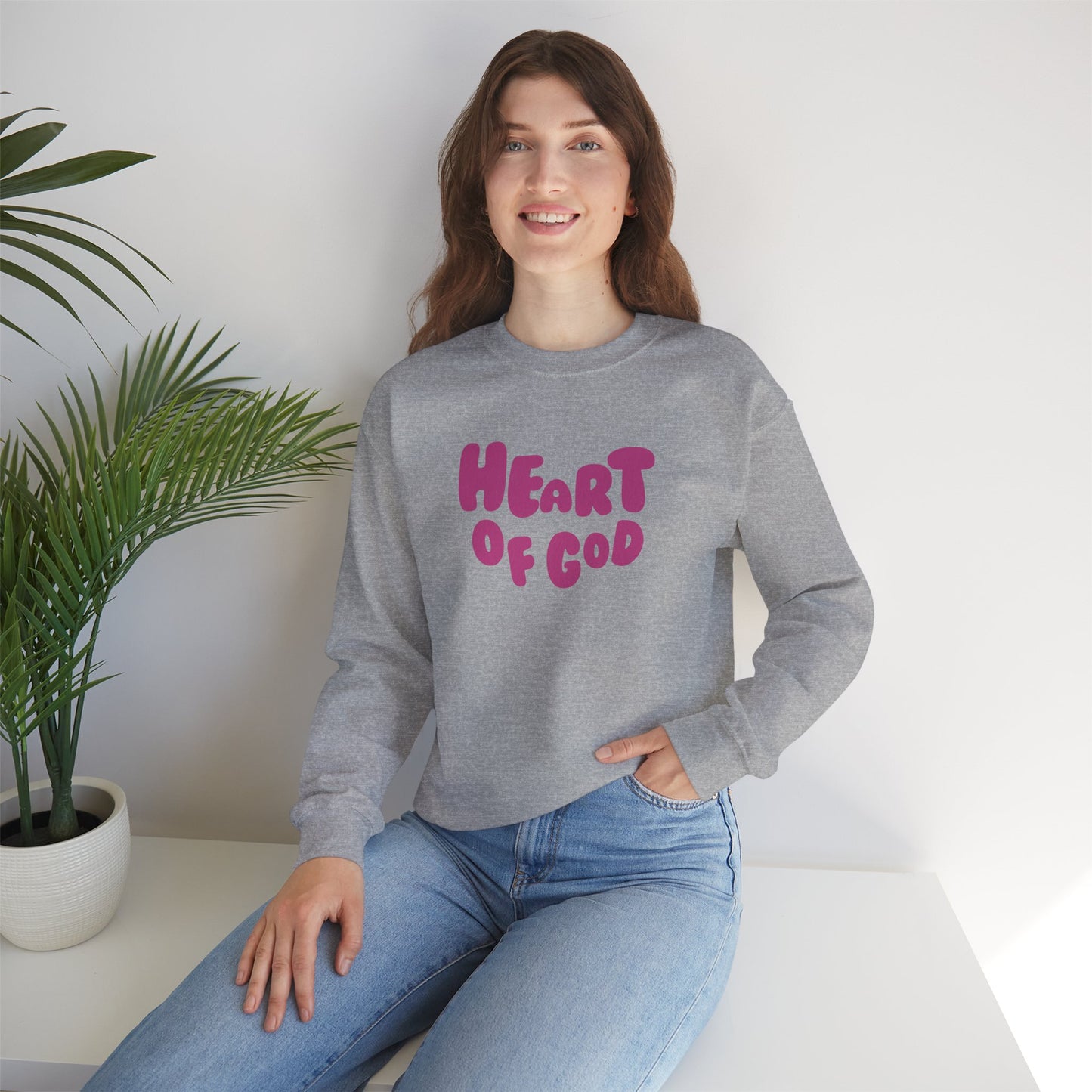 Heart of God Unisex Crewneck Sweatshirt