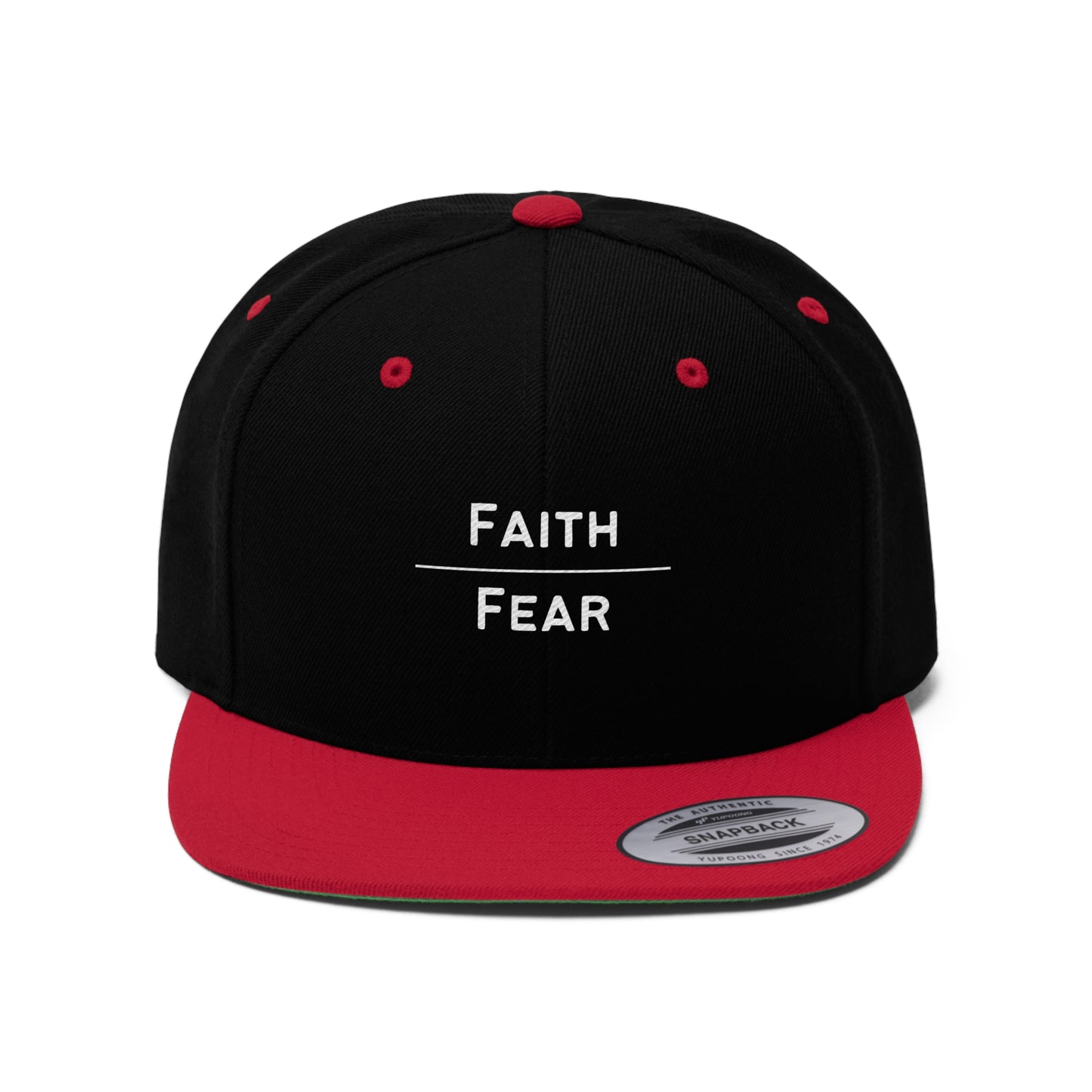 Faith Over Fear Flat Bill Hat