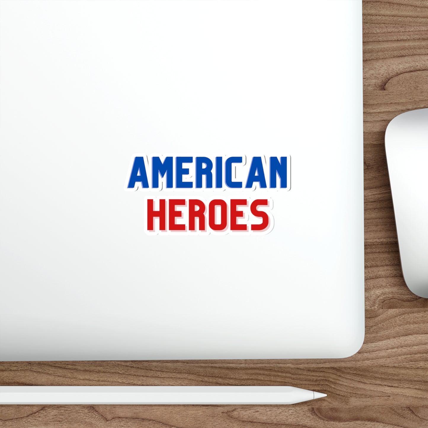 American Heroes Block Font Stickers